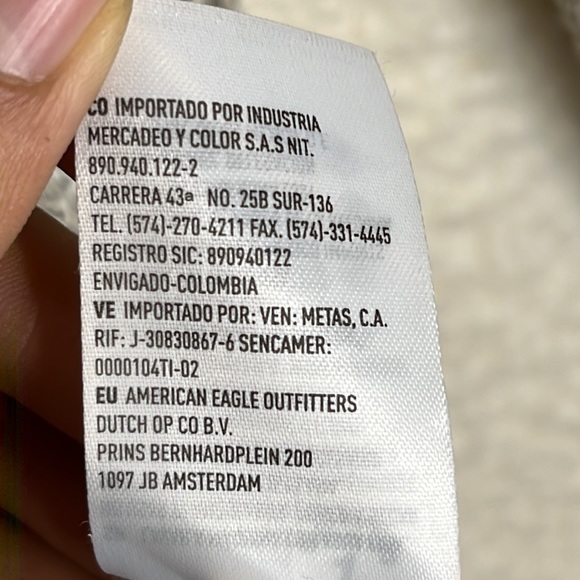 America Eagle Outfitters Womens Cardigan Tan Cream Stretch Long Sleeves Size M - Picture 7 of 9